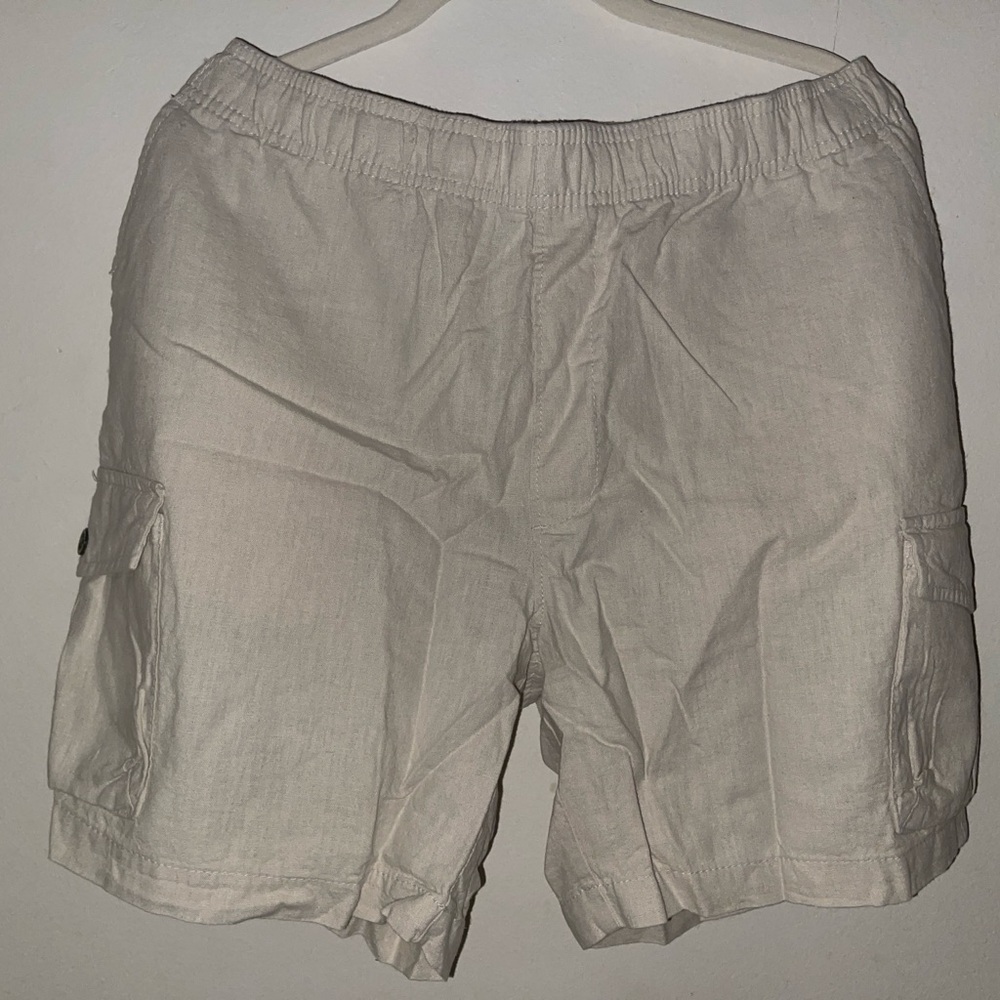 Men's Cargo Shorts - Cream